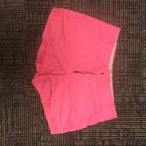 Neon pink shorts